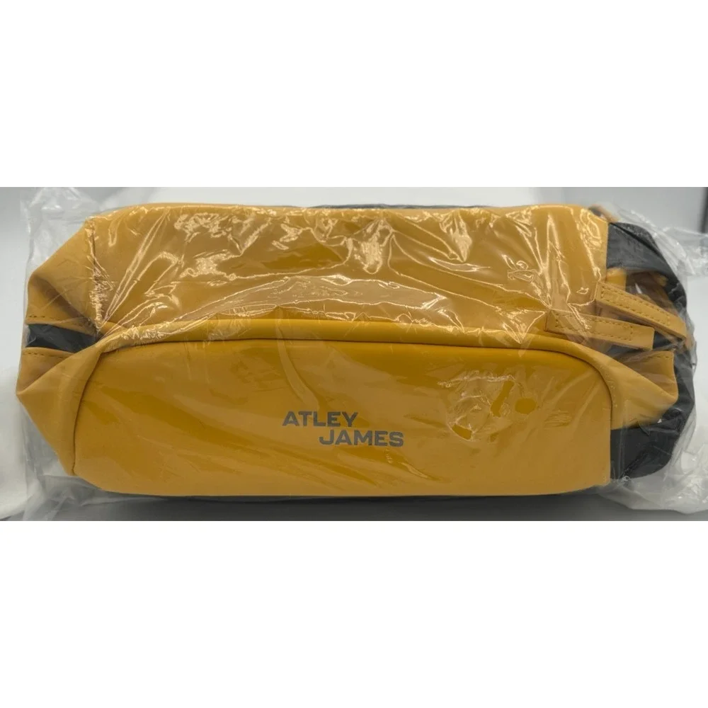 Atley James Travel and Toiletry Bag Yellow / Black - NEW Sealed 11